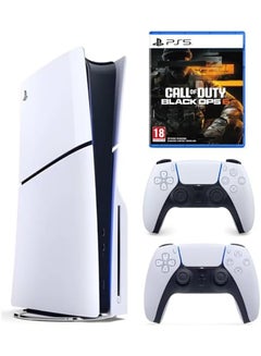 Sony PlayStation 5 Disc Slim Console With Extra White Controller And Call of Duty: Black Ops 6  - Image 1
