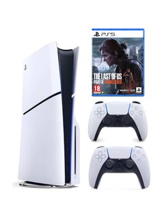 PlayStation 5 Disc Slim Console With Extra White Controller And The Last Of Us Part 2 Remastered
