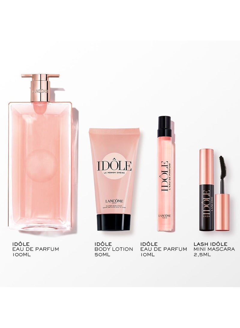 LANCOME Idole Gift Set Eau De Parfum + Eau De Parfum + Body Cream + Mascara 100+50+10+2.5ml  - Image 4