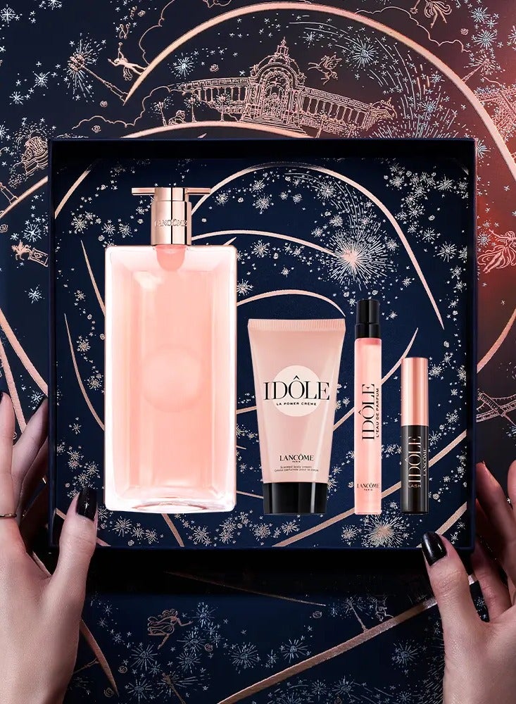 LANCOME Idole Gift Set Eau De Parfum + Eau De Parfum + Body Cream + Mascara 100+50+10+2.5ml  - Image 3