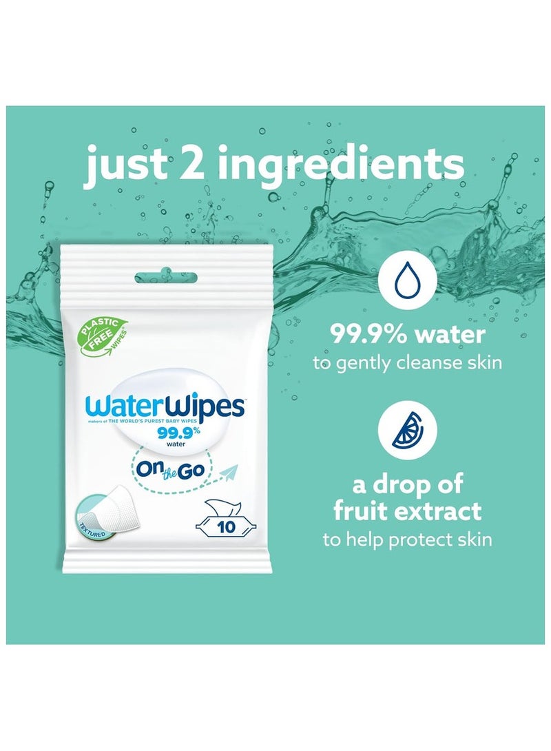 WaterWipes Plastic Free On the Go Wipes - 100 Count  - Image 2