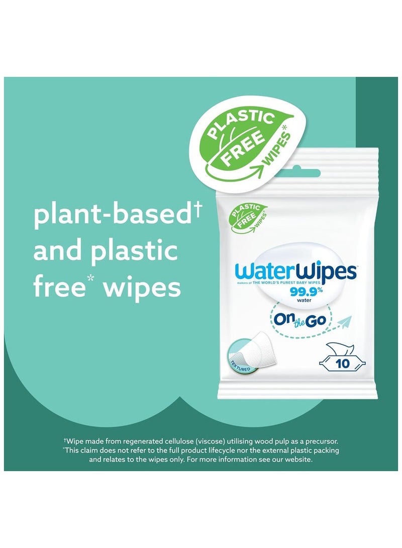 WaterWipes Plastic Free On the Go Wipes - 100 Count  - Image 4