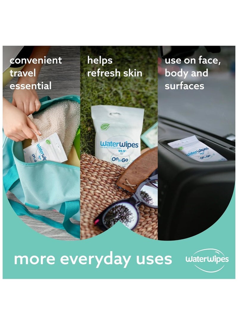 WaterWipes Plastic Free On the Go Wipes - 100 Count  - Image 5