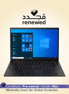 لينوفو Renewed - Thinkpad X1 Carbon G5 (2018) Laptop With 14-Inch Display,Intel Core i5 Processor/6th Gen/8GB RAM/256GB SSD/Intel UHD Graphics 620 English Black  - Image 1