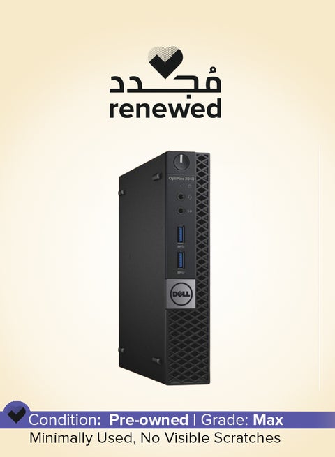 Renewed - Optiplex 3040 Micro Form Factor MFF Tiny Mini Desktop,i5-6500T/10 Core/6th Gen/8 GB RAM/256GB SSD/Windows 10 Pro Black