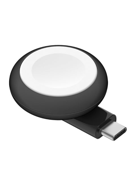 BoostCharge Portable USB-C Apple Watch Charger - MFi-Certified USB-C Charger For Apple Watch Series 9, Series 8, Series 7, Ultra, And More - Compatible w/MacBook, iPhone 15, And More - Black