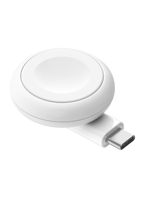 Boost Charge Portable USB-C Apple Watch Charger - MFi-Certified USB-C Charger For Apple Watch Series 9, Series 8, Series 7, Ultra, And More - Compatible w/MacBook, iPhone 15, And More - White