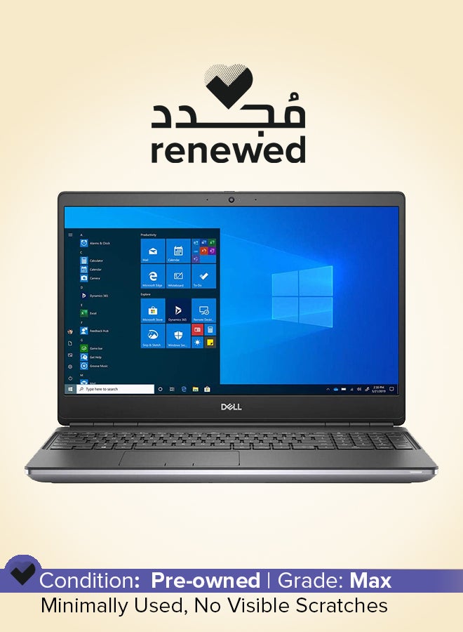 ديل Renewed - Precision P93F 7550 (2020) Laptop With 15.6-Inch Display, Intel Core i7 Processor/Hexa Core/10th Gen/32GB RAM/512GB SSD/Windows 10 Pro/4GB Nvidia Quadro T2000 Graphics Card Silver - Image 1