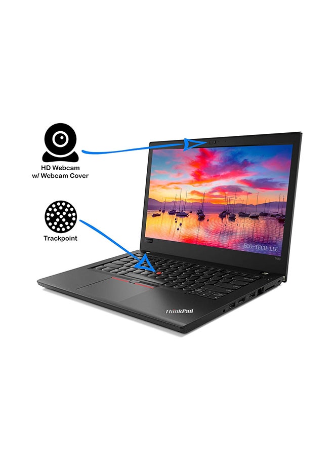 Lenovo Renewed - ThinkPad T480 Laptop With 14-Inch Display,Intel Core i5-8350U/8th Gen/Dual Core/16GB RAM/256GB SSD/Intel HD Graphics/Windows 10 Pro English Black  - Image 5