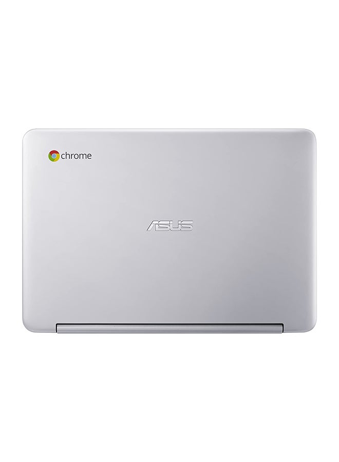 ASUS - Renewed - Chromebook Flip C100P Laptop With 11-Inch Touchscreen Display,Intel Celeron Processor/2GB RAM/16GB EMMC/Intel HD Graphics English Silver - Image 1