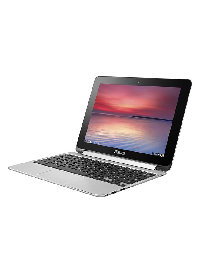 ASUS - Renewed - Chromebook Flip C100P Laptop With 11-Inch Touchscreen Display,Intel Celeron Processor/2GB RAM/16GB EMMC/Intel HD Graphics English Silver - Image 1