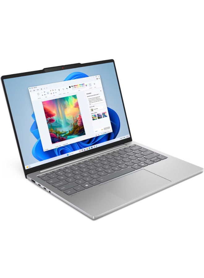 Lenovo IdeaPad Slim 5 13ARP10 (2025) Laptop With 13.3-Inch WUXGA Display, AMD Ryzen 7-7735HS Processor/16GB RAM/512GB SSD/AMD Radeon 680M Graphics/Windows 11 English/Arabic Cloud Grey - Image 3