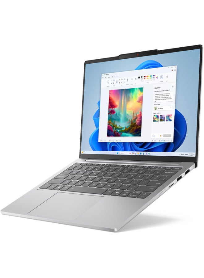 Lenovo IdeaPad Slim 5 13ARP10 (2025) Laptop With 13.3-Inch WUXGA Display, AMD Ryzen 7-7735HS Processor/16GB RAM/512GB SSD/AMD Radeon 680M Graphics/Windows 11 English/Arabic Cloud Grey - Image 2