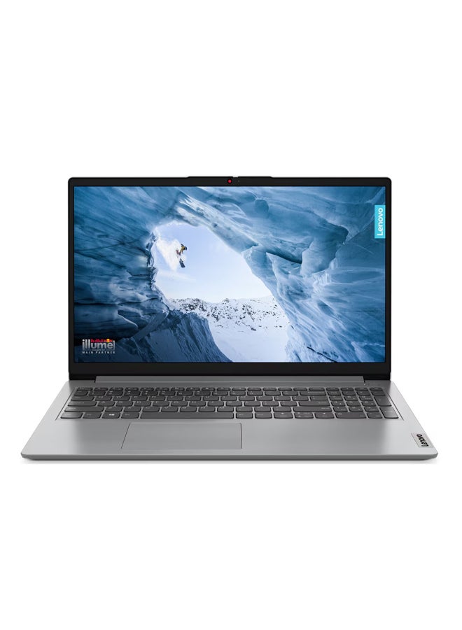 Lenovo IdeaPad 1 Laptop With 15.6-Inch FHD Display, Core i7 1255U Processor/16GB RAM/512GB SSD/Intel Iris XE Graphics/Windows 11 Home English/Arabic Cloud Grey  - Image 1