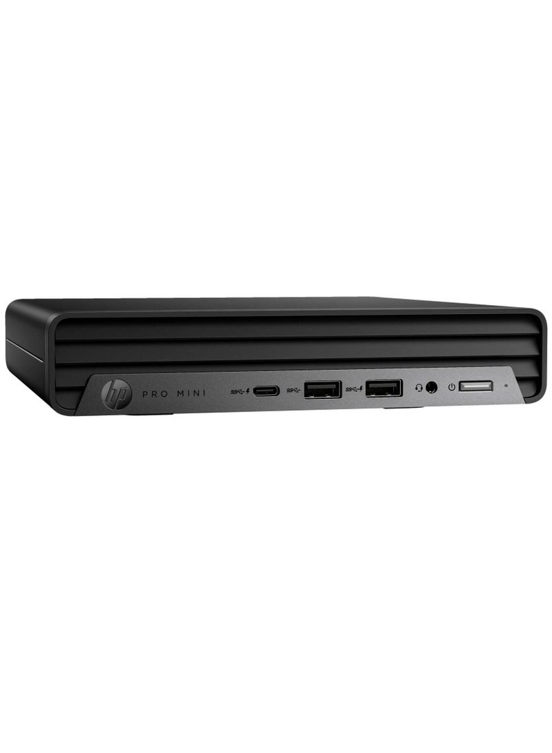 HP Pro Mini 400 G9 Desktop PC, Intel Core i7-14700T (14 Cores, 5.0 GHz Turbo), 8 GB DDR5 RAM, 512 GB PCIe NVMe SSD, Intel UHD Graphics 770, Wi-Fi 6E, FreeDOS, USB Type-A, Type-C, DisplayPort | 937Q9EA black - Image 3