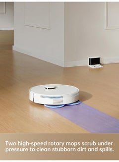 Dreame L10S Pro Gen 2 Robot Vacuum Cleaner And Mop, 7,000 Pa Suction Power, Automatic Mop Lifting, Ultrasonic Carpet Detection, Siri Compatibility, Dreamehome App, Pet Hair, Hard Floors, And Carpet 2400 W L10s PRO GEN 2 White  - Image 4