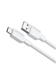 Anker USB to USB C Cable, USB A to Type C Charger Cord (White, 3FT), for Samsung Galaxy Note 10/S10+ S10, LG V30 (USB 2.0, Black) White  - Image 1