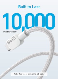 Anker USB to USB C Cable, USB A to Type C Charger Cord (White, 3FT), for Samsung Galaxy Note 10/S10+ S10, LG V30 (USB 2.0, Black) White  - Image 2