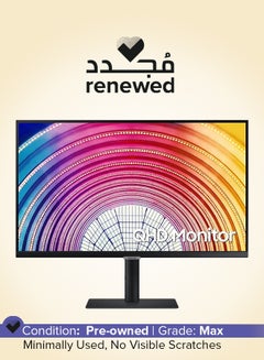 Samsung Renewed - Monitor With 27 Inch QHD(2560x1440) IPS Panel, Response Time 5 ms, refresh rate 75 Hz With AMD FreeSync Black  - Image 1