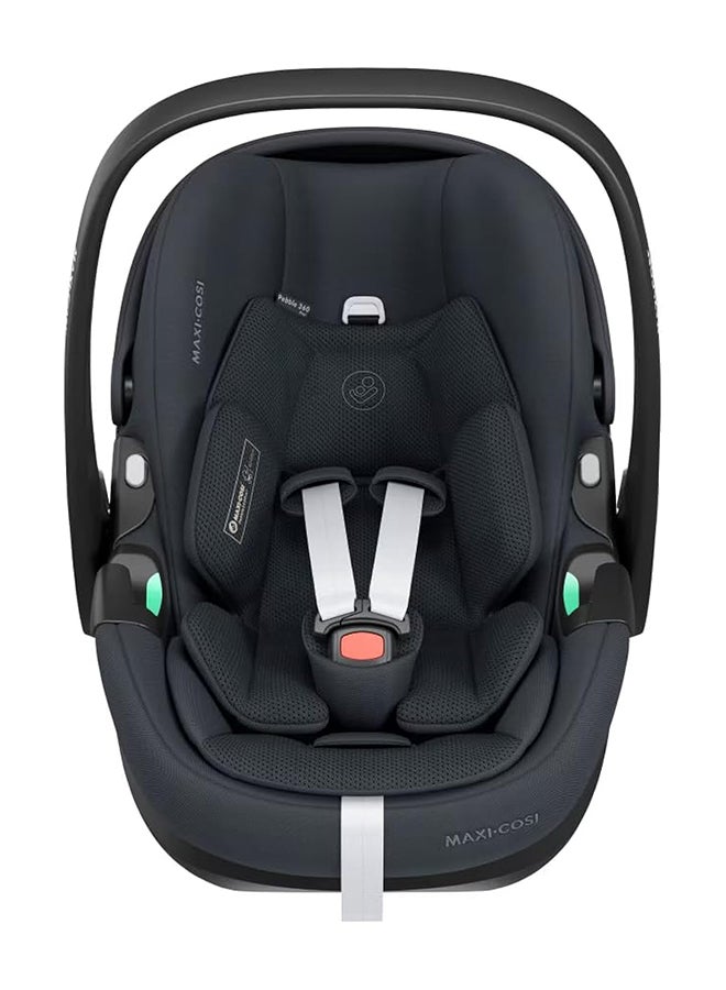 Maxi-Cosi Pebble 360 Pro2 Infant Car Seat, 360 Swivel, G-Cell Side Impact Protection, Full Lie-Flat Position, ClimaFlow Temperature Control, 0-18 Months, Essential Graphite  - Image 2