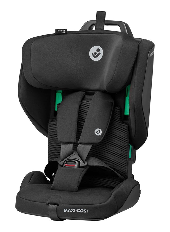 Maxi-Cosi Nomad Plus Foldable Travel Child Car Seat, Portable Ultra-Compact and Lightweight, Side Impact Protection, 15 Months To 4 Years, Authentic Black, 2 Year Warranty  - Image 1