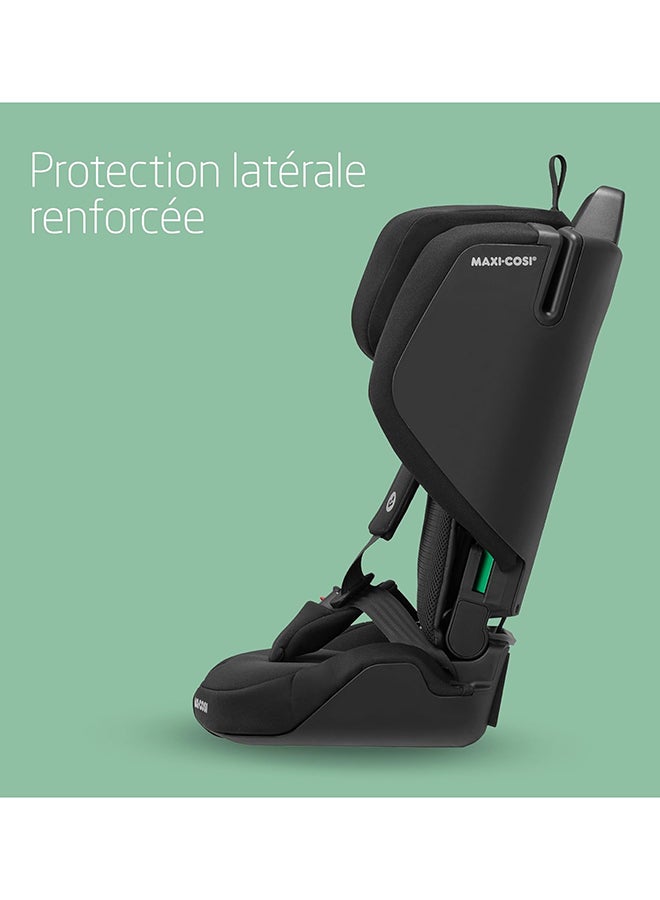 Nomad Plus Foldable Travel Child Car Seat, Portable Ultra-Compact and Lightweight, Side Impact Protection, 15 Months To 4 Years, Authentic Black, 2 Year Warranty