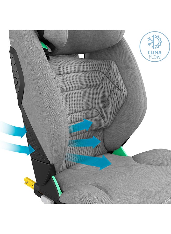 Maxi-Cosi RodiFix Pro2 i-Size Infant Car Seat, G-CELL Side Impact Protection, ClimaFlow For Temperature Control, 3.5 Months to 12 Years, Authentic Grey  - Image 5