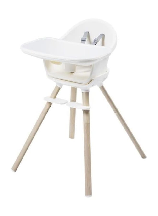 ماكسي كوزي Moa 4-in-1 Evolutive Highchair, 6 Months - 7 Years, 0-25 kg, Adjustable Baby High Chair, Transforms to Booster Seat, Toddler Stool & Small Desk with Seat, Beyond White  - Image 1