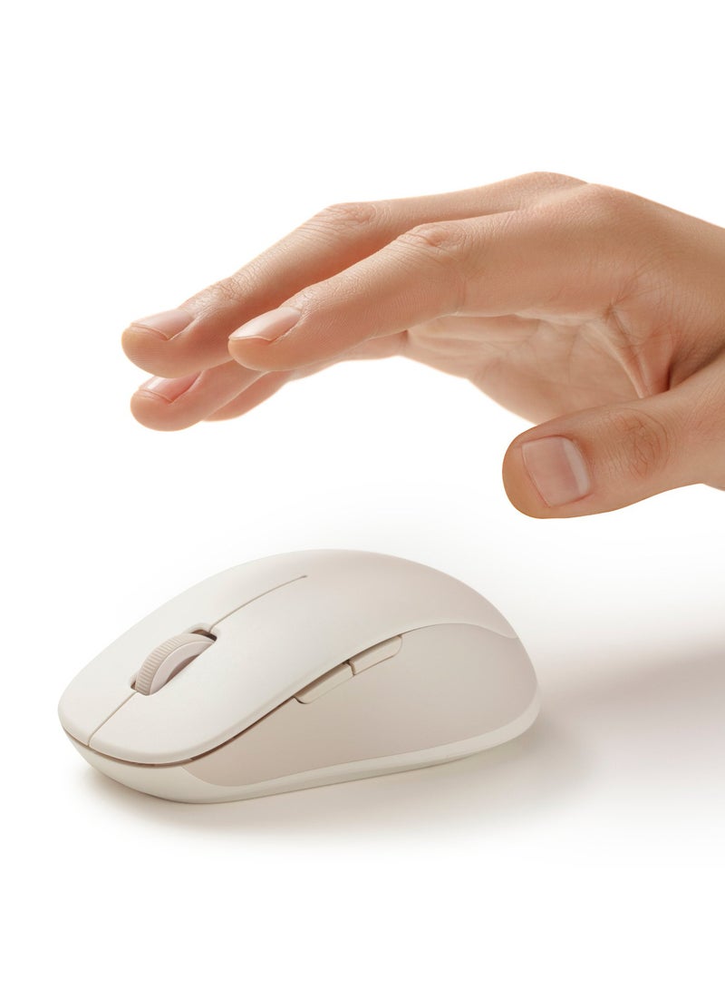 Xiaomi Dual-Mode Wireless Silent Mouse 2, 1200 DPI with Bluetooth and 2.4GHz Connectivity - BHR8849GL | White  - Image 5