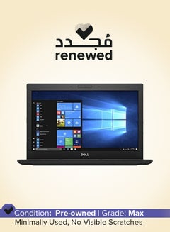 Renewed - Latitude 7280 Laptop With 12.5-Inch Display,Intel Core i5 Processor/Dual Core/6th Gen/8GB RAM/256GB SSD/Windows10/Intel HD Graphics English Black