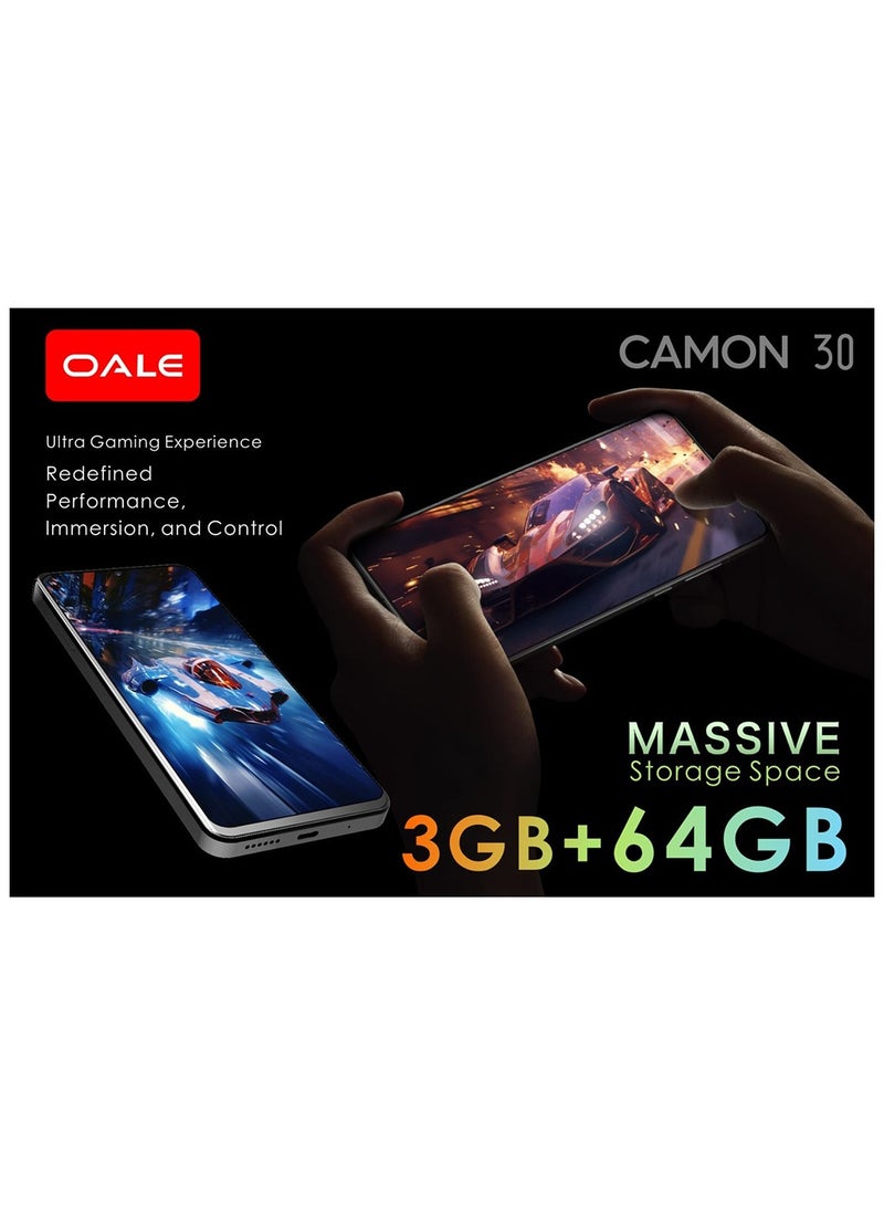 OALE CAMON 30 Dual SIM Salty White 3GB RAM 64GB 4G - Middle East Version  - Image 5