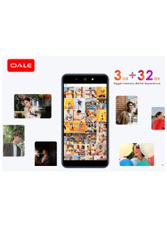 OALE A75 Triple SIM Glacier Blue 3GB RAM 32GB 4G  - Middle East Version  - Image 3