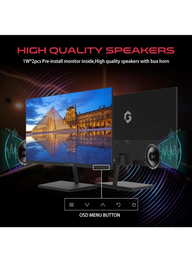 جايم أون - 21.45" Inch Basic Series Gaming Monitor (1920x1080) FHD, VA Panel, 75Hz Refresh Rate, 5ms Response Time with HDMI 1.4, Adaptive-Sync, Built-in Speakers, Support PS5 - GB22F75 | Black - Image 1