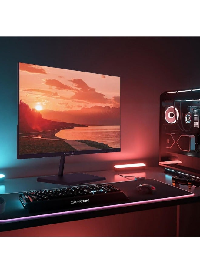 جايم أون - 21.45" Inch Basic Series Gaming Monitor (1920x1080) FHD, VA Panel, 75Hz Refresh Rate, 5ms Response Time with HDMI 1.4, Adaptive-Sync, Built-in Speakers, Support PS5 - GB22F75 | Black - Image 1