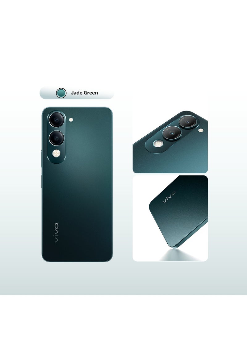 فيفو - Y04 AI 4G Dual SIM Jade Green 4GB RAM + 128GB | 5500Mah | with Neck Band - Middle East Version - Image 1