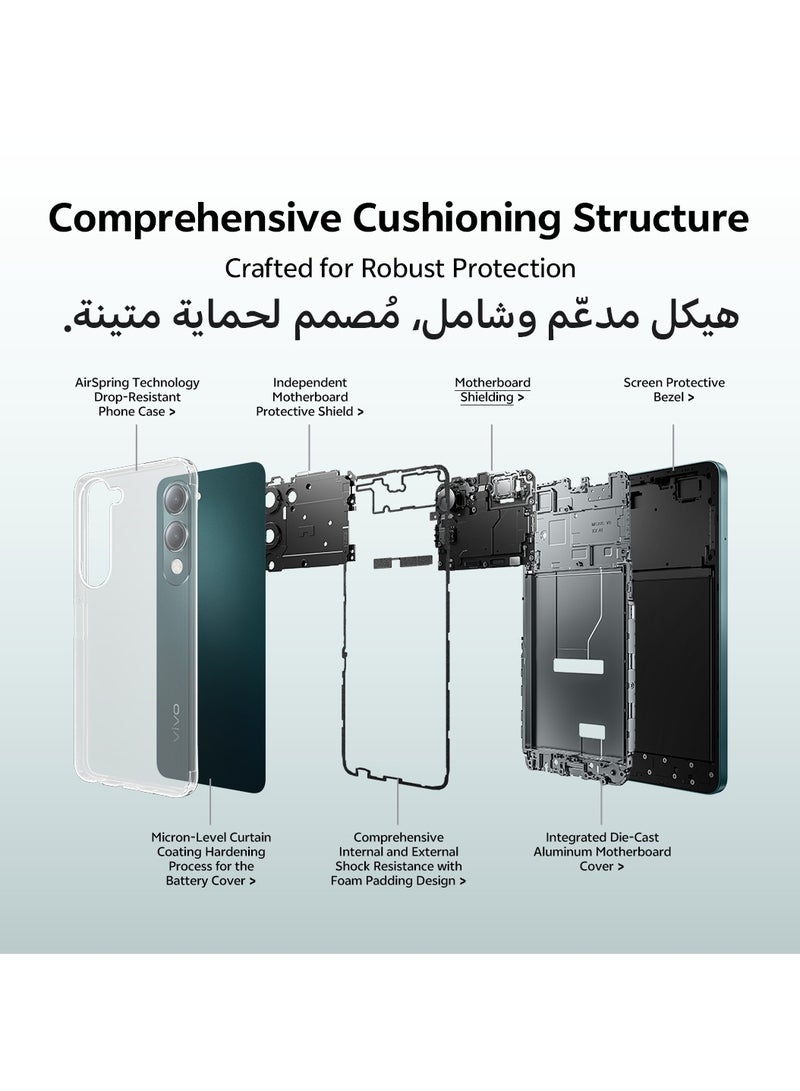 فيفو - Y04 AI 4G Dual SIM Jade Green 4GB RAM + 128GB | 5500Mah | with Neck Band - Middle East Version - Image 1