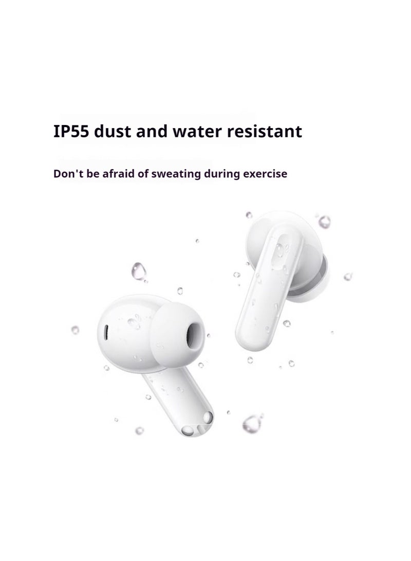 Enco Air4i Wireless Earbuds: 54-Hour Battery Life, IP55 Waterproof, Fast Charge, Dual Device Connectivity – Ultimate Audio Experience Black