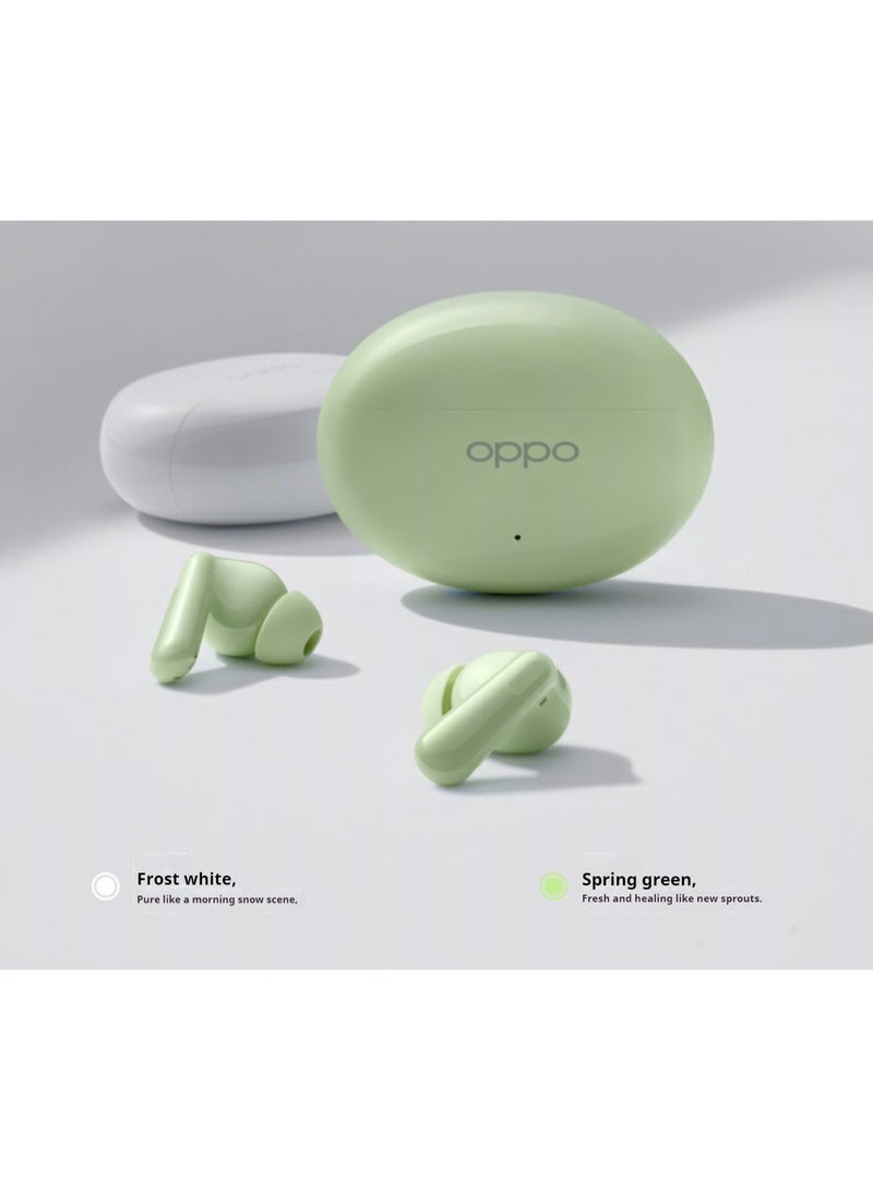 أوبو - Enco Air4 True Wireless Earbuds - Bluetooth 5.4, 12.4mm Dynamic Driver, Active Noise Cancellation, 43H Battery Life, IP55 Waterproof, Dual Microphone Noise Reduction, Touch Control, Quick Pairing, Dual Device Connection White - Image 1