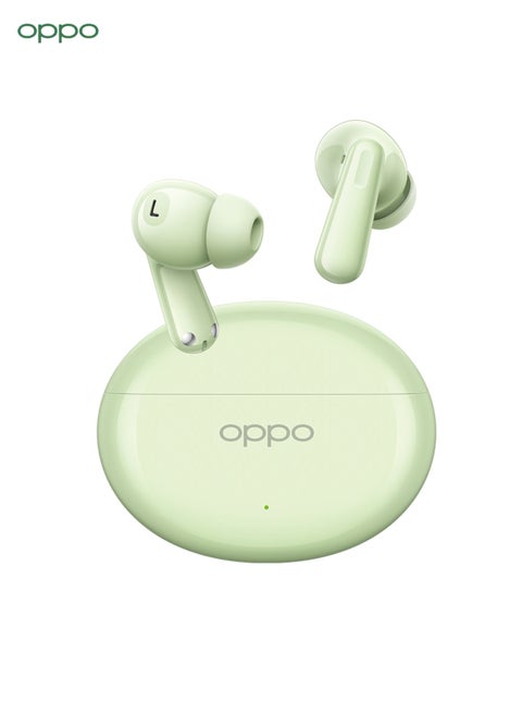 Enco Air4 True Wireless Earbuds - Bluetooth 5.4, 12.4mm Dynamic Driver, Active Noise Cancellation, 43H Battery Life, IP55 Waterproof, Dual Microphone Noise Reduction, Touch Control, Quick Pairing, Dual Device Connection Green
