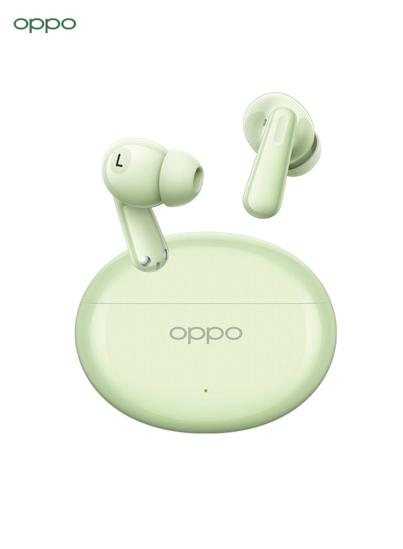 OPPO - Enco Air4 True Wireless Earbuds - Bluetooth 5.4, 12.4mm Dynamic Driver, Active Noise Cancellation, 43H Battery Life, IP55 Waterproof, Dual Microphone Noise Reduction, Touch Control, Quick Pairing, Dual Device Connection Green - Image 1