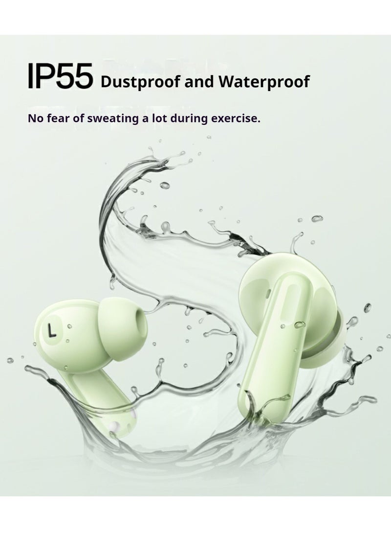 OPPO - Enco Air4 True Wireless Earbuds - Bluetooth 5.4, 12.4mm Dynamic Driver, Active Noise Cancellation, 43H Battery Life, IP55 Waterproof, Dual Microphone Noise Reduction, Touch Control, Quick Pairing, Dual Device Connection Green - Image 1