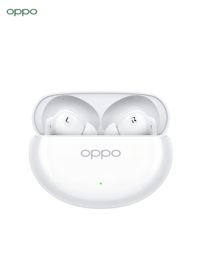 OPPO Enco Air4 pro Bluetooth Earbuds with 12.4mm Dynamic Driver, 44-Hour Battery, AI Noise Reduction, and Spatial Audio Technology White - Image 2