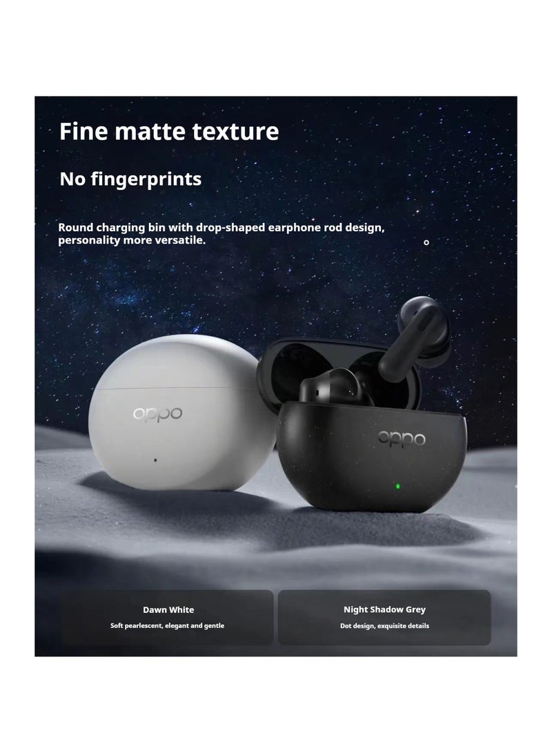 OPPO Enco Air4 pro Bluetooth Earbuds with 12.4mm Dynamic Driver, 44-Hour Battery, AI Noise Reduction, and Spatial Audio Technology White - Image 3