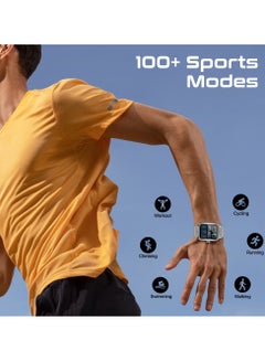 PROMATE Curved AMOLED Screen Smartwatch with Active Lifestyle Management, Durable Battery Life, 100+ Sports Modes, Heart Rate, Pedometer Sensors, and Real-Time Health Monitoring, XWatch-RM Silver  - Image 4