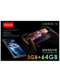 OALE CAMON 30 Android Smartphone 6.8-inch screen 64GB + 3GB 5MP+8MP Camera 5075mAh battery Dual SIM 4G Salty White - Middle East Version  - Image 5