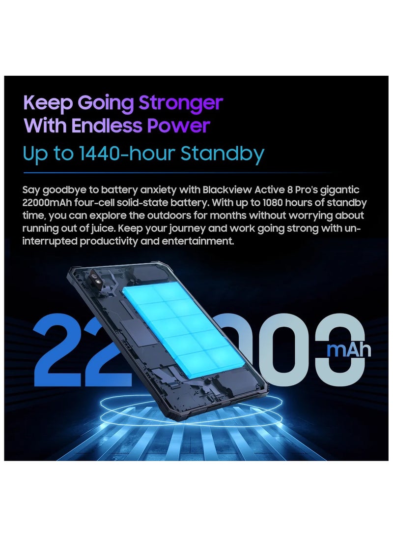 Blackview Active 8 Pro Rugged Tablets Android 13 10.36″ 2.4K Display Helio G99 16GB 256GB Tablet PC 22000mAh - Image 3