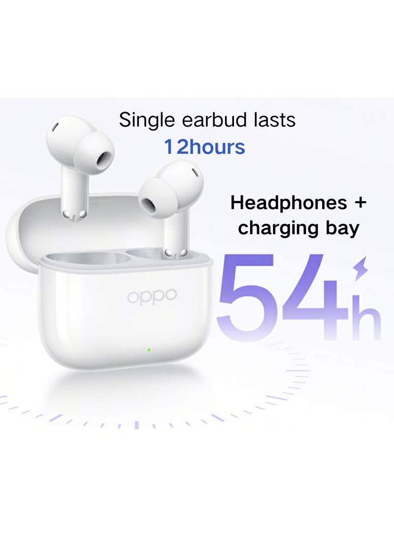 Enco Air4i Wireless Earbuds: 54-Hour Battery Life, IP55 Waterproof, Fast Charge, Dual Device Connectivity – Ultimate Audio Experience Black