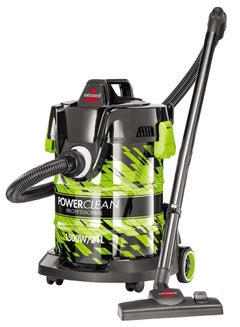 بيسيل Drum PowerClean 1500W Wet & Dry 21L Vacuum Cleaner 1500 W 2026E Titanium/Lime Green  - Image 2