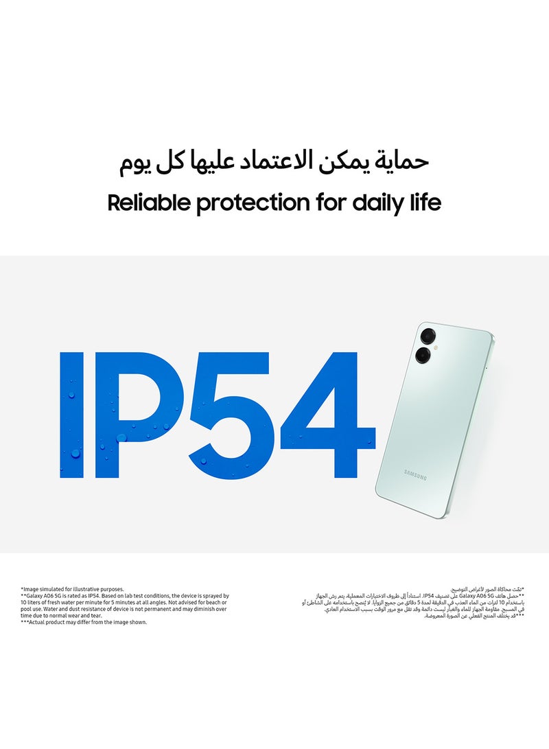 Samsung - Galaxy A06 5G Dual SIM Light Green 6GB RAM 128GB - Middle East Version - Image 1