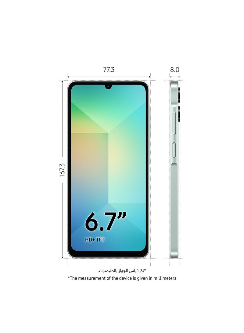 سامسونج جالاكسي A06 5G ثنائي الشريحة أخضر فاتح 6 جيجابايت رام 128 جيجابايت - نسخة الشرق الأوسط - Image 3